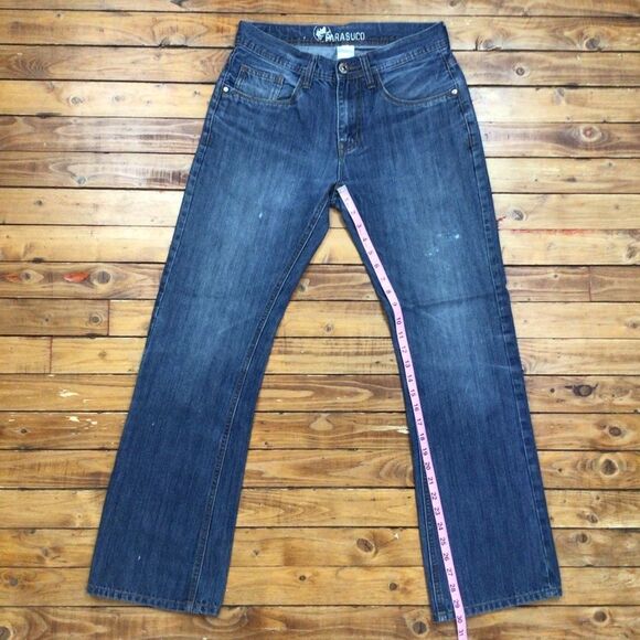 Parasuco men’s blue jeans lightly distressed 100% cotton denim size 30 - Picture 7 of 11